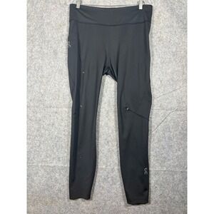ON Cloud Running Performance Tights Women's XL Black Swiss Engineering Athletic
